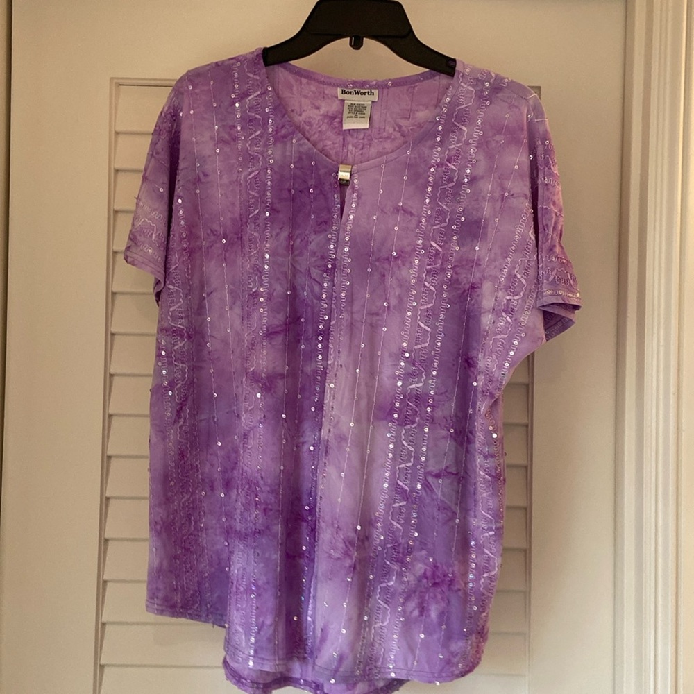 Pretty purple bonworth top size m